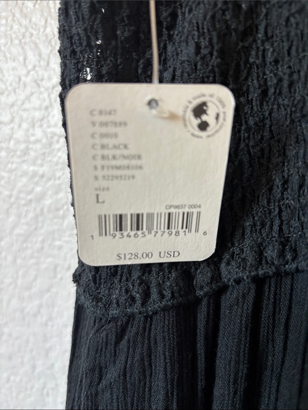 $128 NWT Free People Intimately Adella Strappy Black Lace Maxi Dress - Picture 8 of 10